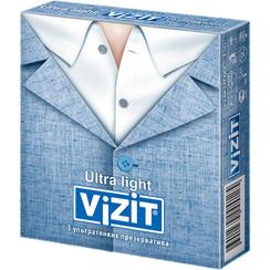 Vizit Ultra light Презервативы ультратонкие 3 шт