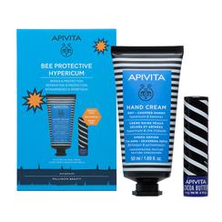 Apivita Набор Крем для рук + Стик-уход для губ Масло какао