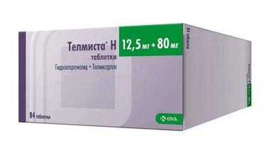 Телмиста Н 12,5 мг+80 мг таблетки 84 шт