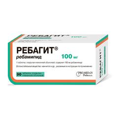 Ребагит 100 мг таблетки 90 шт
