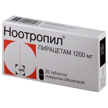 Ноотропил 1200 мг таблетки 20 шт