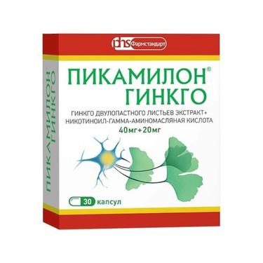 Пикамилон Гинкго 40 мг+20 мг капсулы 30 шт