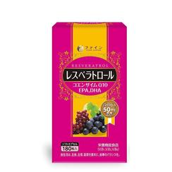 Fine Japan Ресвератрол+Коэнзим Q10+ДГК+ЭПК таблетки 180 шт