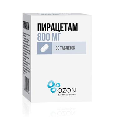 Пирацетам 800 мг таблетки 30 шт