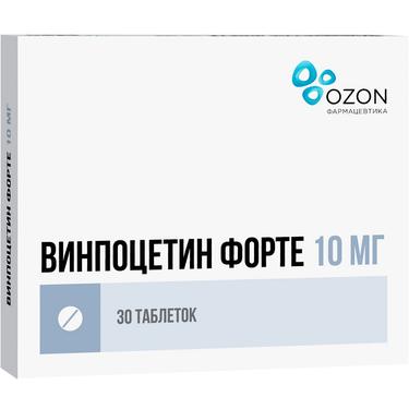 Винпоцетин Форте 10 мг таблетки 30 шт