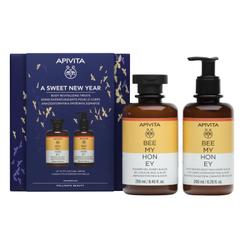 Apivita Be My Honey Набор Гель для душа Мед-Алоэ + Молочко увлажняющее