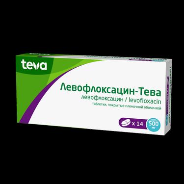 Левофлоксацин-Тева 500 мг таблетки 14 шт