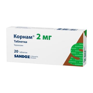 Корнам 2 мг таблетки 20 шт
