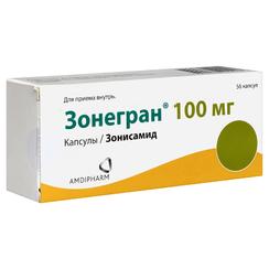 Зонегран 100 мг капсулы 56 шт