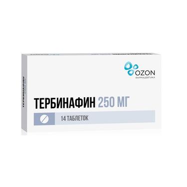 Тербинафин 250 мг таблетки 14 шт