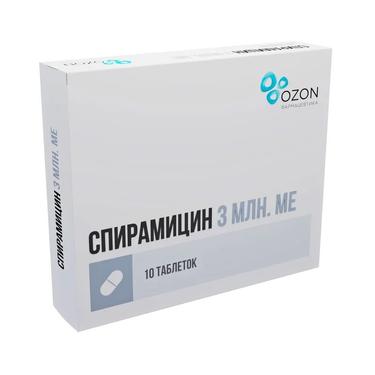 Спирамицин 3000000 МЕ таблетки 10 шт