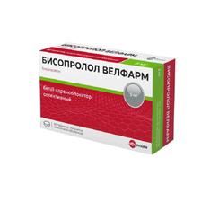 Бисопролол Велфарм 5 мг таблетки 90 шт