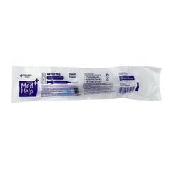 MedHelp Шприц трехкомпонентный с иглой 23G 3 мл 10 шт