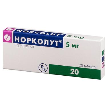 Норколут 5 мг таблетки 20 шт