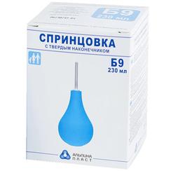 Спринцовка с твердым наконечником Б9 230 мл 