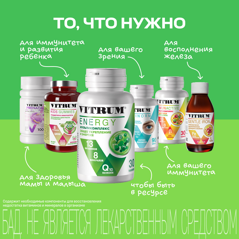 Витрум Энерджи таблетки 30 шт
