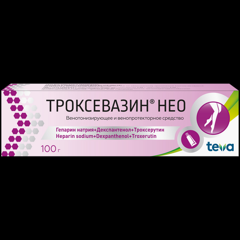 Троксевазин Нео гель для наружного применения 100 г