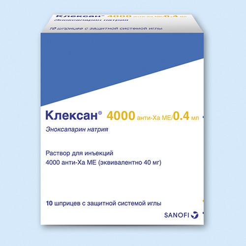 Клексан раствор 6тыс.анти-Ха МЕ/0,6 мл шпр.10 шт