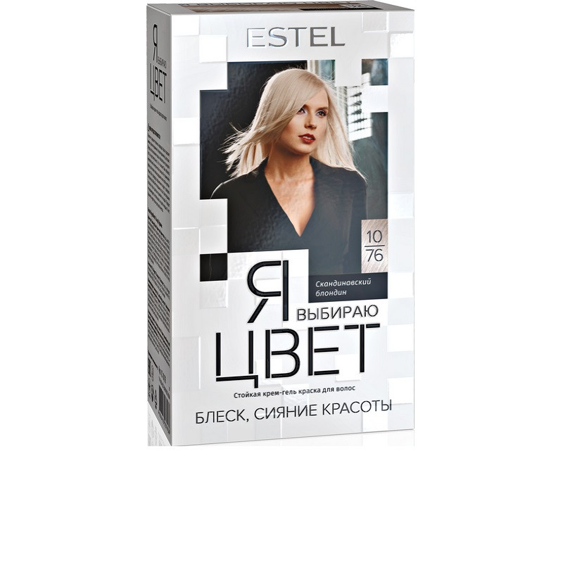 Estel 10/76 Я выбираю Цвет крем-гель краска для волос скандинавский блондин