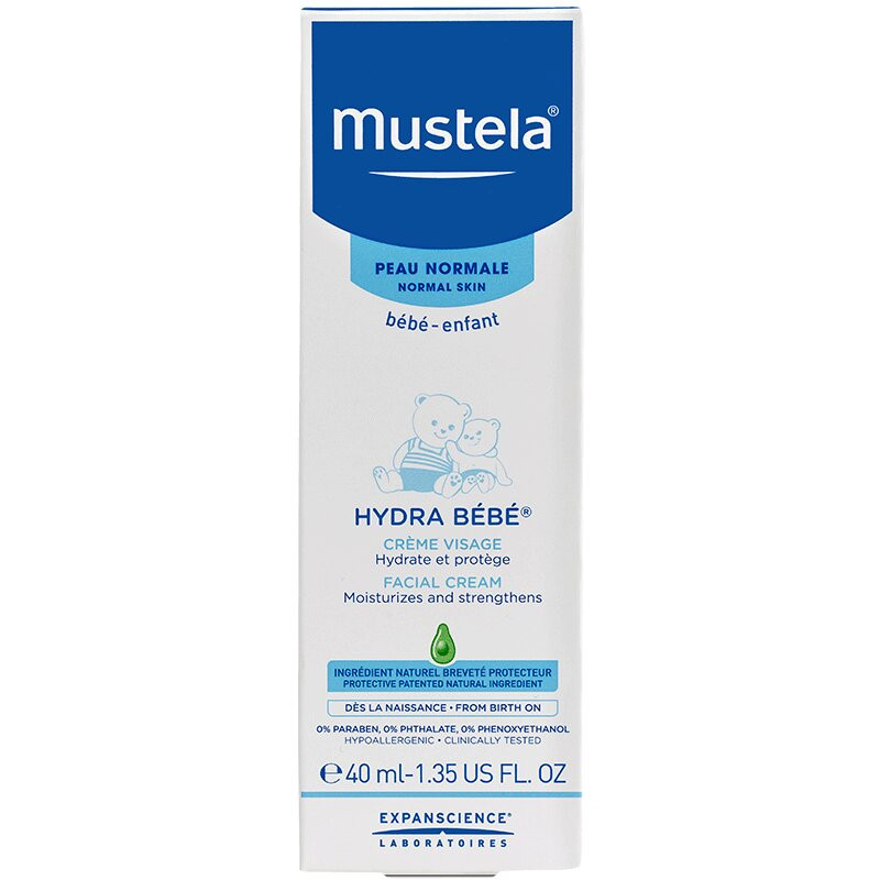 Mustela Hydra Bebe Крем для лица увлажняющий 40 мл
