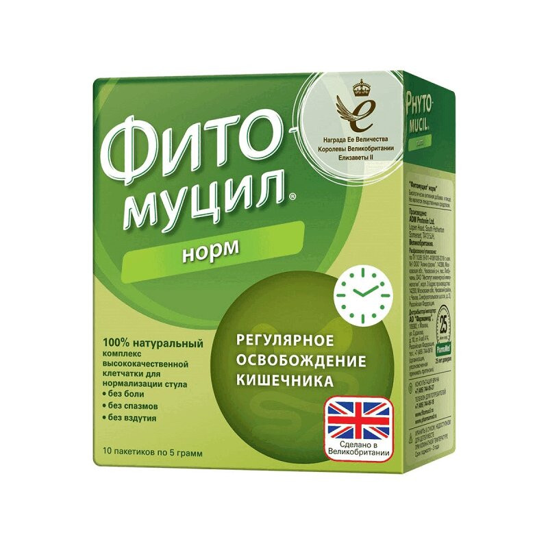 Фитомуцил Норм пор.для приема внутрь пакетик 5 г 10 шт