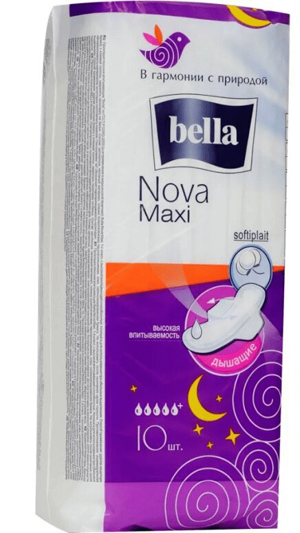 Bella Nova Maxi Прокладки гигиенические 10 шт