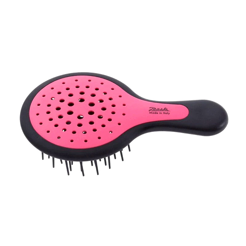 Janeke Superbrush Mini Щетка для волос Черный-Розовый
