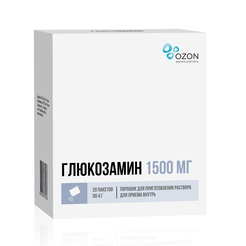 Глюкозамин 1500 мг порошок 20 шт