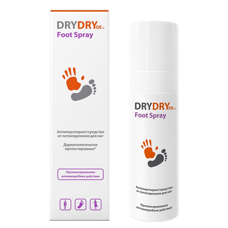 Dry Dry Де Фут Спрей для ног от потоотделения 100 мл