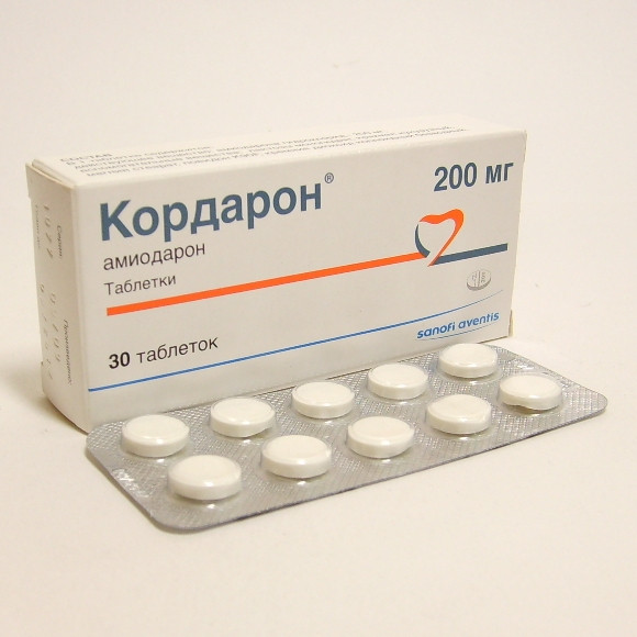 Кордарон таблетки 200 мг 30 шт