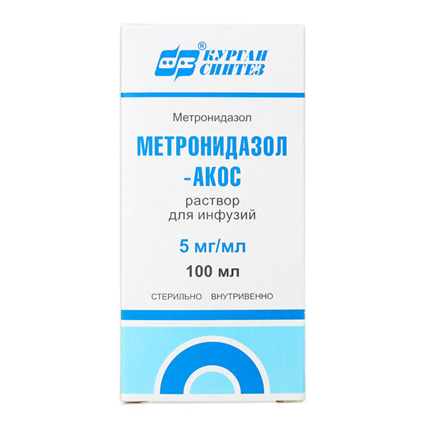 Метронидазол-АКОС раствор 0,5% фл.100 мл 1 шт