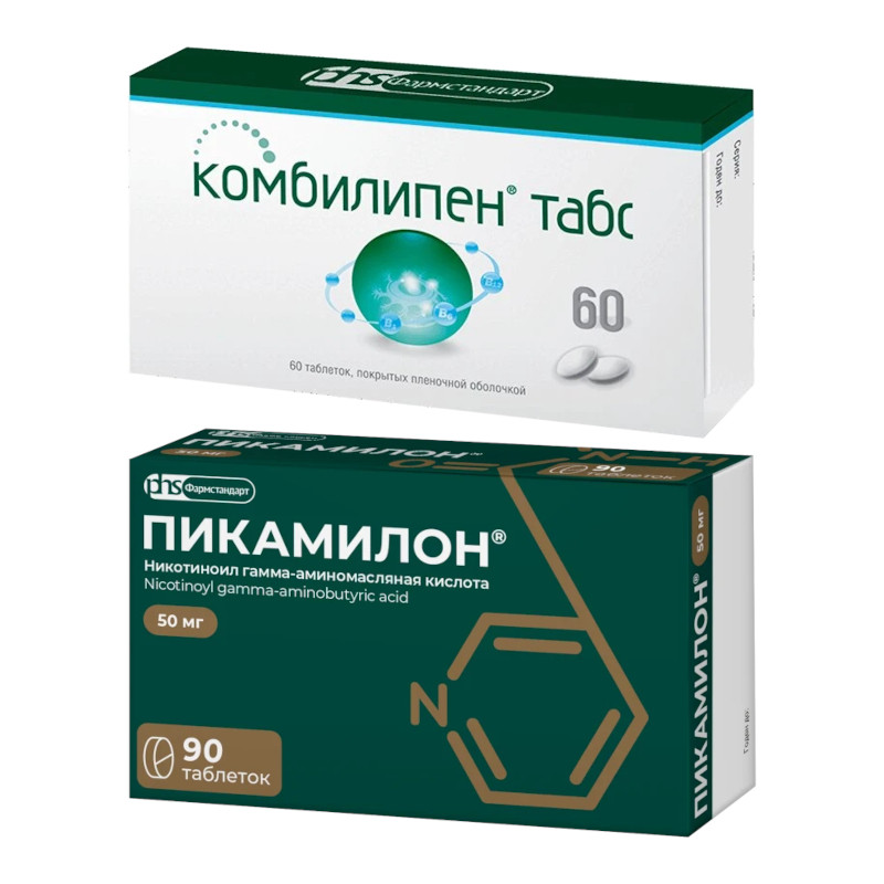 Набор Комбилипен Табс таблетки 60 шт + Пикамилон 50 мг таблетки 90 шт
