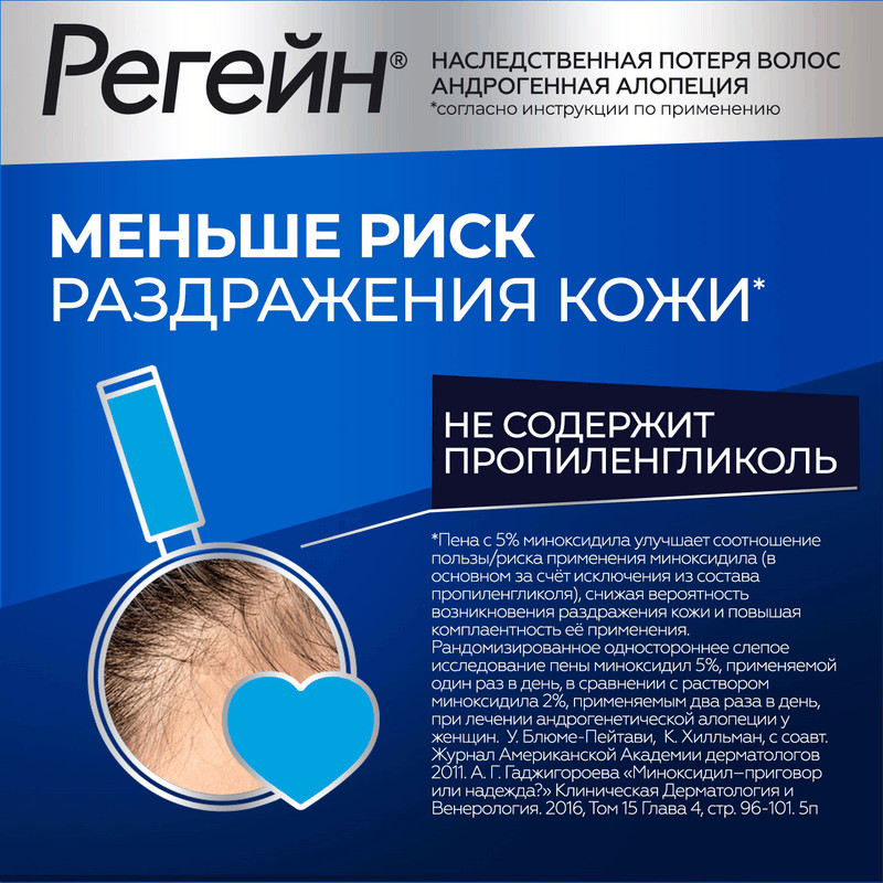 Регейн 5% пена-аэрозоль для наружного применения 60 г