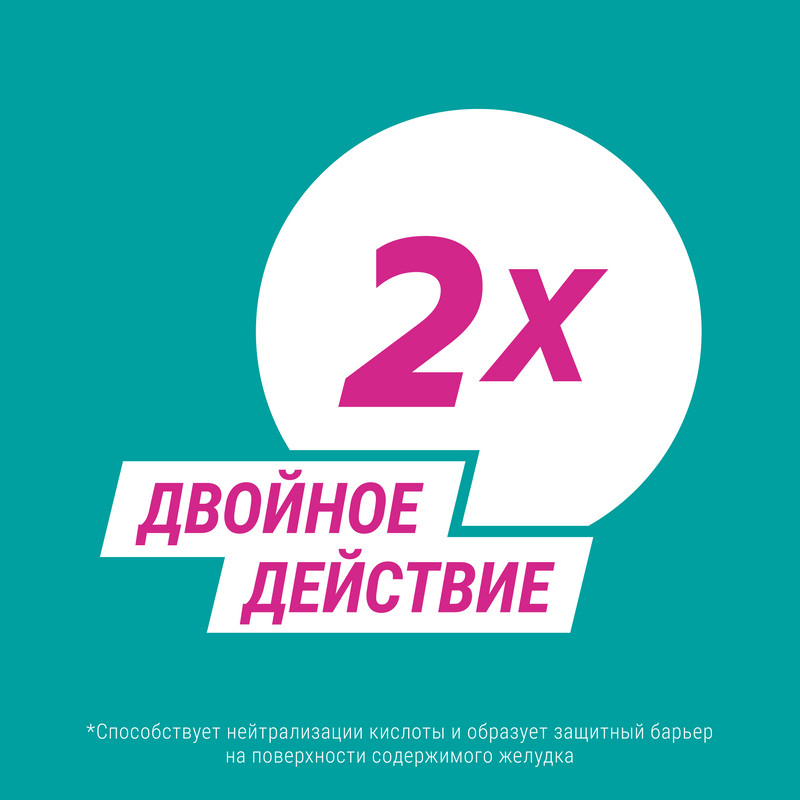 Гевискон Двойное Действие таблетки жевательные Мята 12 шт