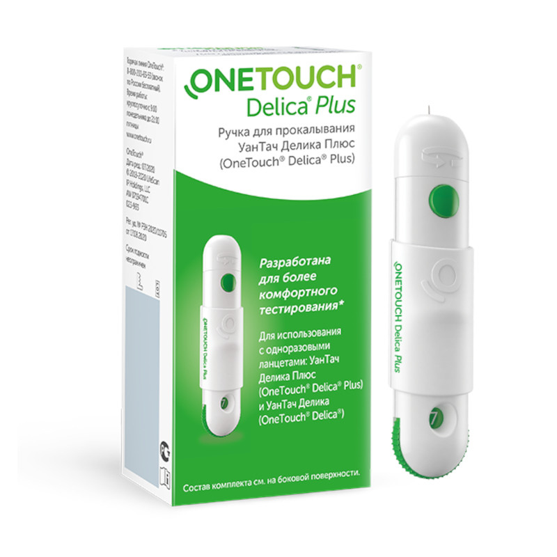 OneTouch Delica Plus Ручка для прокалывания пальца 1 шт