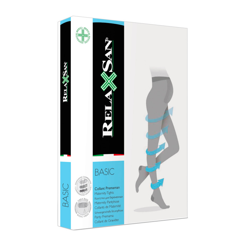 Relaxsan Maternity Колготки компрессионные для беременных 70 den размер 5 Черные