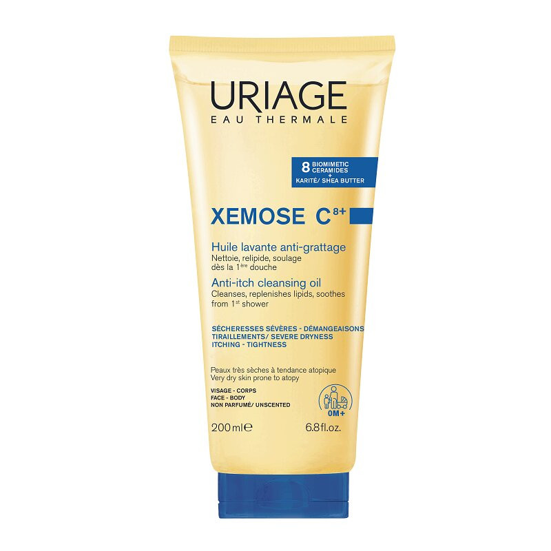 Uriage Xémose С8+ Масло очищающее успокаивающее с церамидами 200 мл
