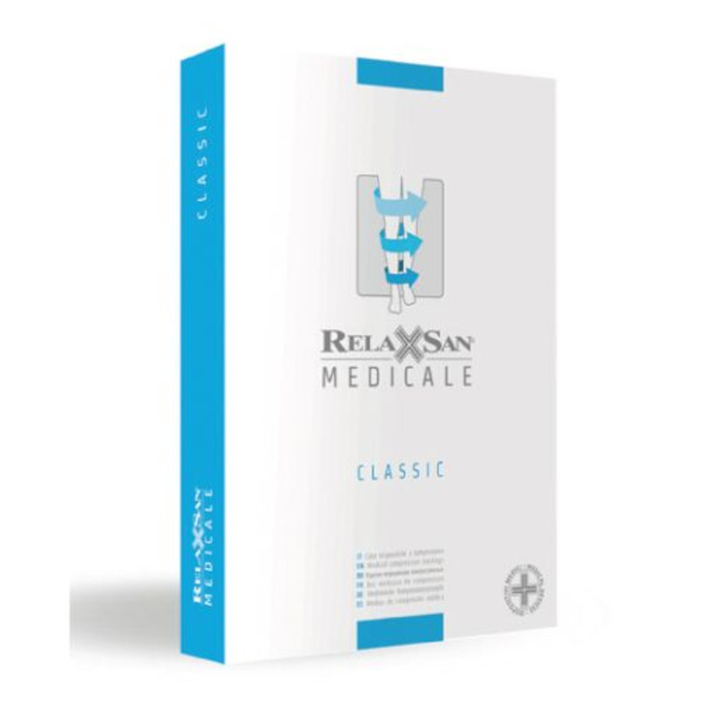 Relaxsan Medicale Гольфы компрессионные с открытым носком Classic 2 класс компрессии размер 5 Телесные