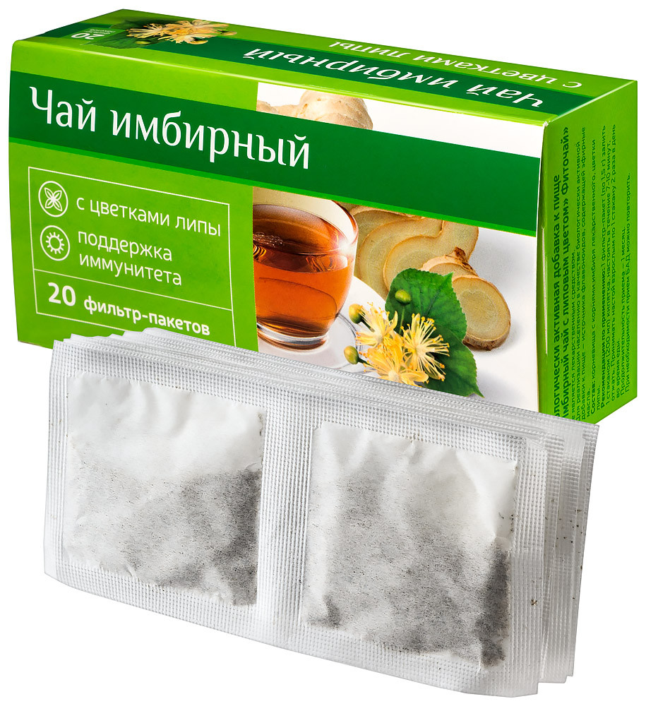 PL Чай имбирный с цветками липы фильтр-пакеты 20 шт