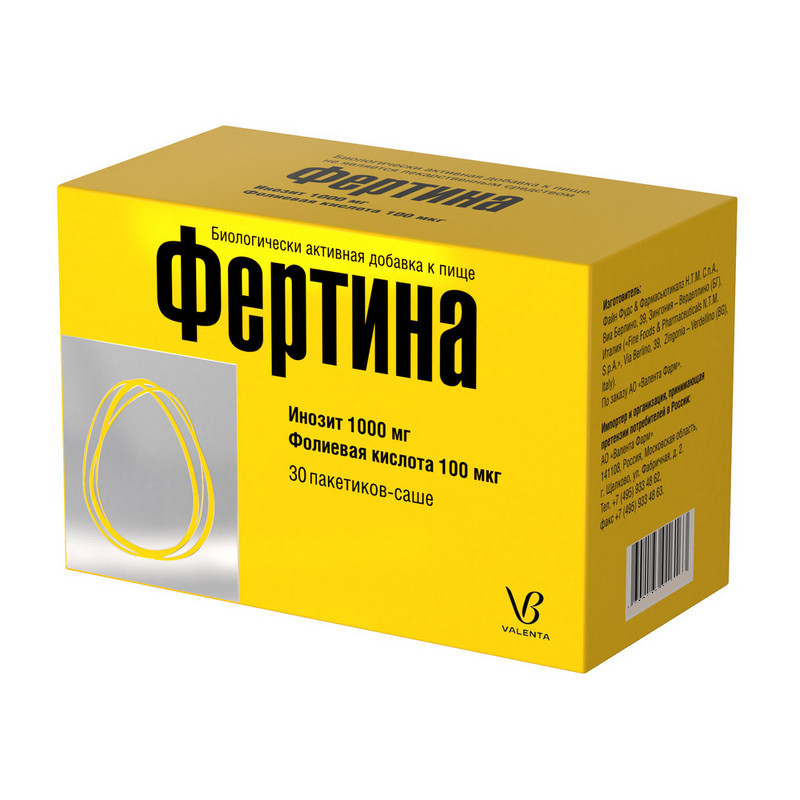 Фертина порошок для приготовления раствора 3 г 30 шт