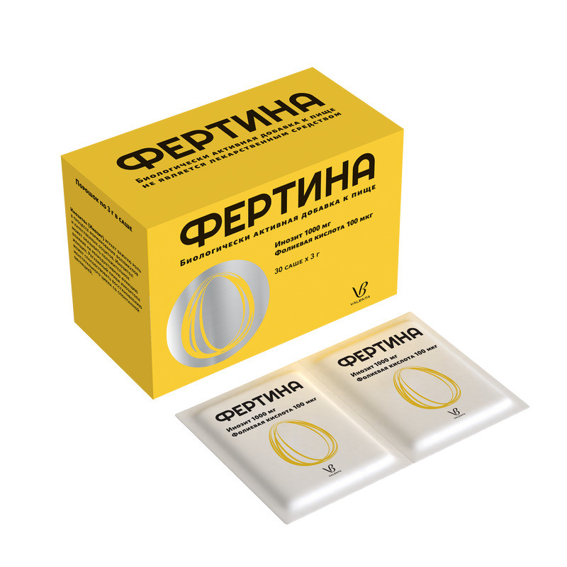 Фертина порошок для приготовления раствора 3 г 30 шт