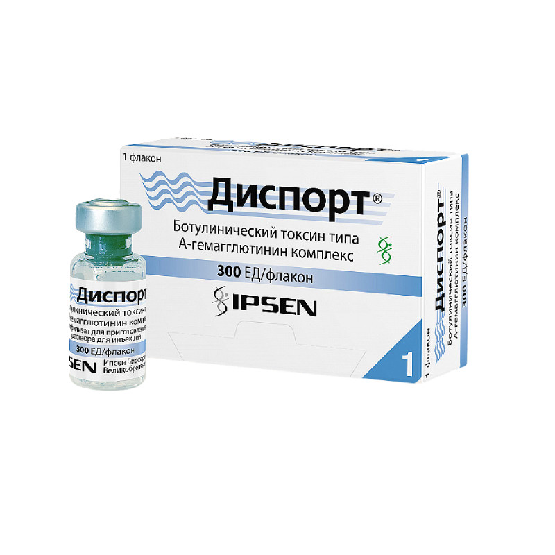 Диспорт 300 ЕД лиофилизат для инъекций 1 шт