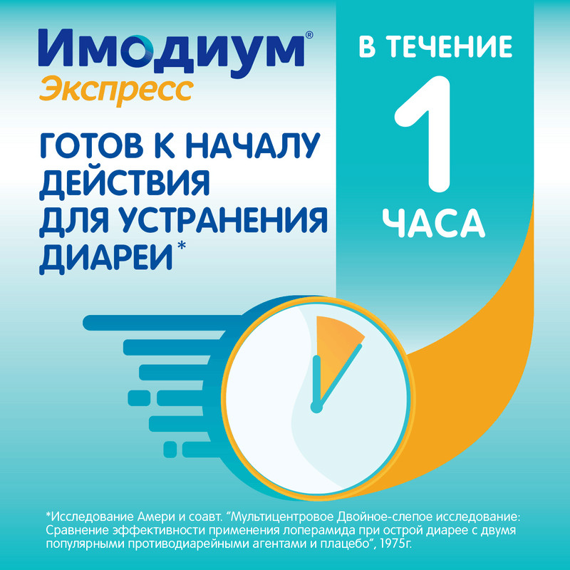 Имодиум Экспресс 2 мг таблетки диспергируемые Мята 20 шт