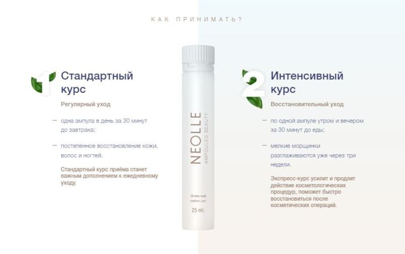 Neolle Beauty Коллаген раствор для приема внутрь ампула 25 мл 28 шт