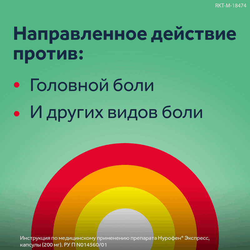 Нурофен Экспресс 200 мг капсулы 24 шт