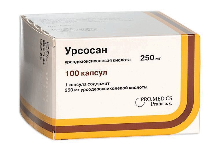 Урсосан 250 мг капсулы 100 шт