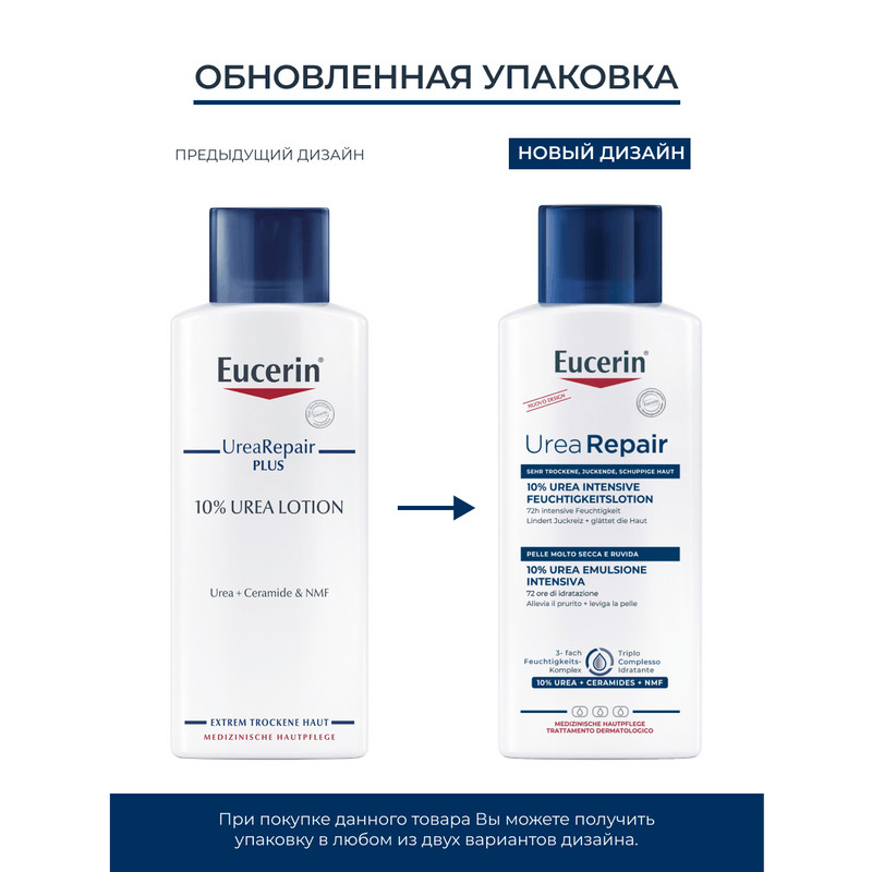 Eucerin UreaRepair Лосьон для тела увлажняющий 10% мочевина 250 мл