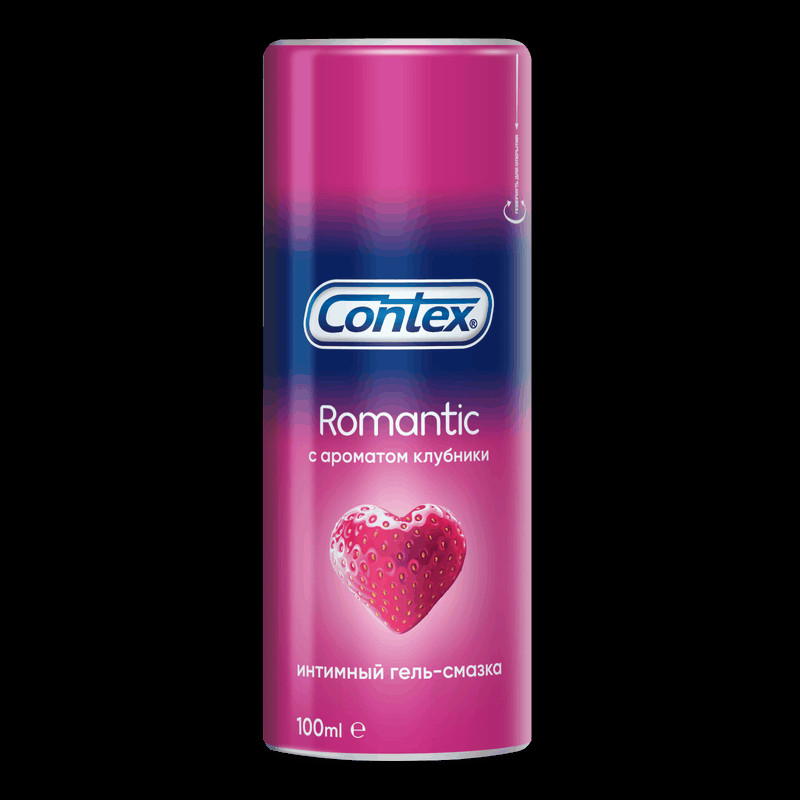 Contex Romantic Гель-смазка c ароматом клубники 100 мл