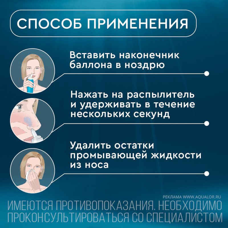 Аквалор Актив Софт спрей для промывания носа 150 мл