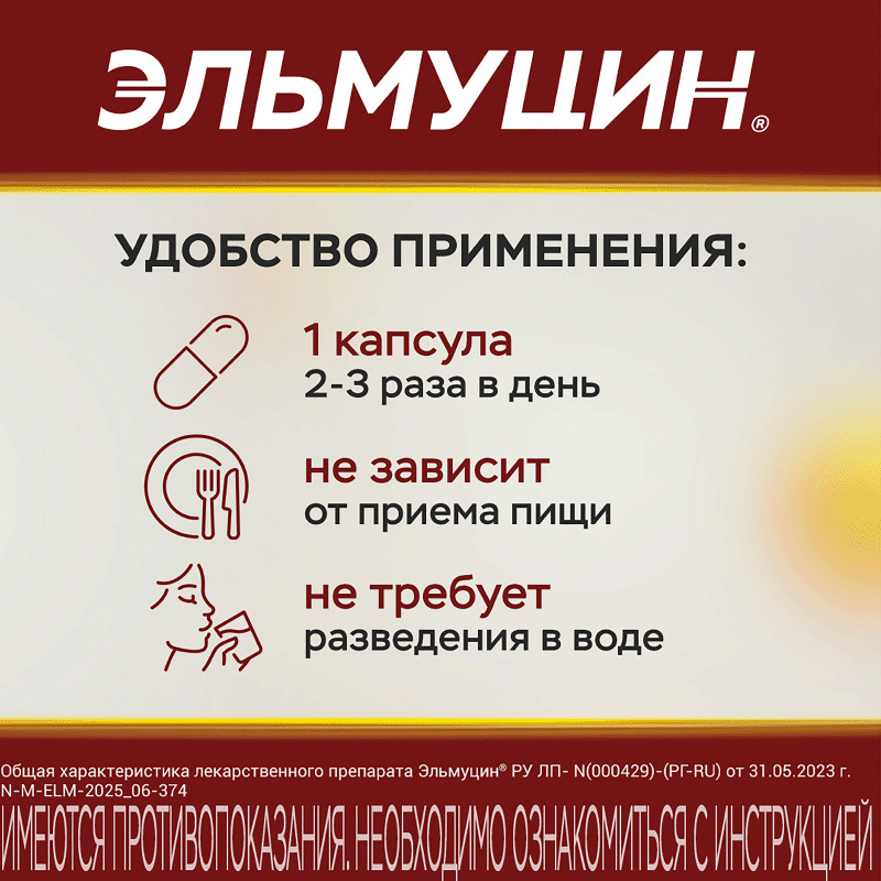Эльмуцин 300 мг капсулы 10 шт